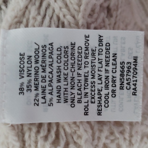 Rachel Parcell Pointelle Open Knit Ruffle Sweater Wool Alpaca Blend Size S - Picture 10 of 10